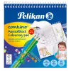 Conjunto de livro de colorir Pelikan 811231, 15 páginas, meninos/meninas, lápis de cor incluídos, conjunto de imagens para colorir