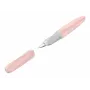 Pelikan Griffix Caneta de tinta permanente sistema de cartuchos rosa pena média para principiantes destros 822213