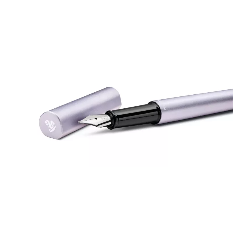 Pelikan Ineo Elements Caneta de Tinta Permanente Lavender Scent, Alumínio Anodizado Mate, Pena de Aço Inoxidável Polida M 300009908