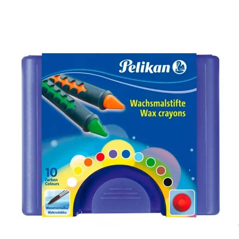 Lápis de cera Pelikan K12 10 cores em caixa de cartão 723155