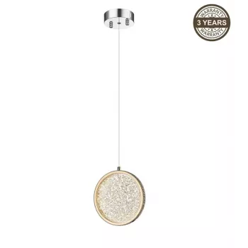 Candeeiro de suspensão LED Napoli A2378-1 20cm 10W branco quente
