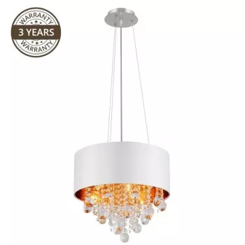 Candeeiro de suspensão Port 19186P-M 4x40W E14 cromado
