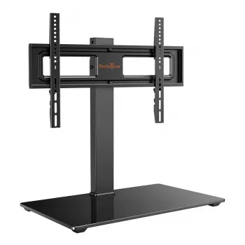 Perlegear PGTVS26-US Suporte de TV 32-70 autónomo com base de vidro temperado, preto