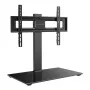 Perlegear PGTVS26-US Suporte de TV 32-70 autónomo com base de vidro temperado, preto