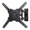 Suporte de parede fixo para TV PERLESMITH PSMFK12 para televisores de 26-55 polegadas, perfil ultrafino de 25 mm, aço reforçado, preto