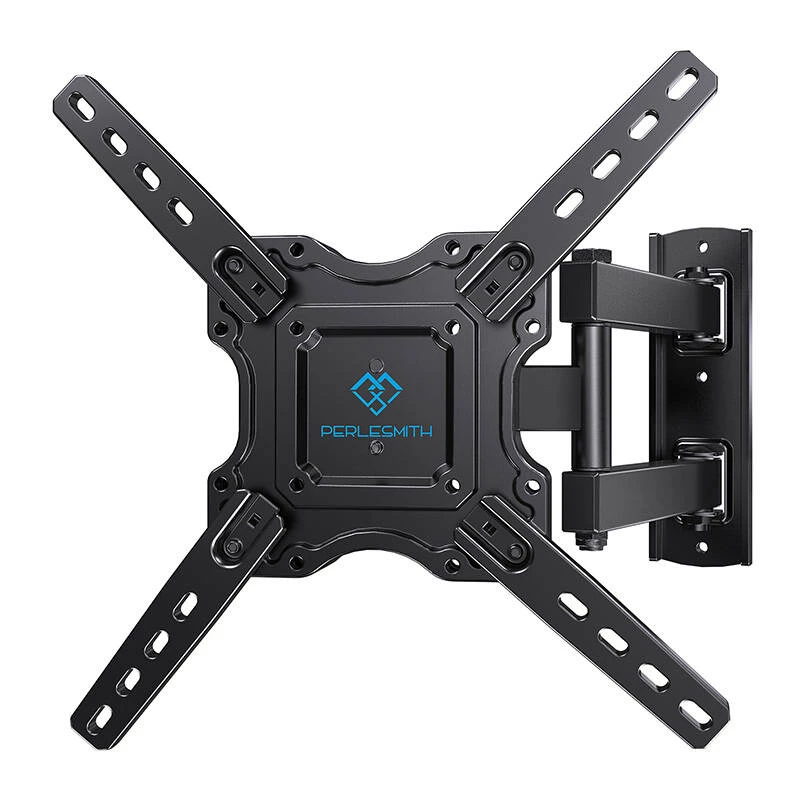 Suporte de parede fixo para TV PERLESMITH PSMFK12 para televisores de 26-55 polegadas, perfil ultrafino de 25 mm, aço reforçado, preto