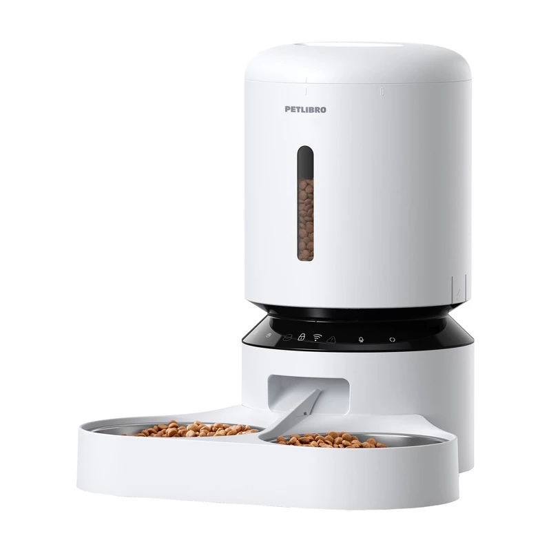Comedouro Granary PETLIBRO com tigela dupla, WiFi, 5L, branco