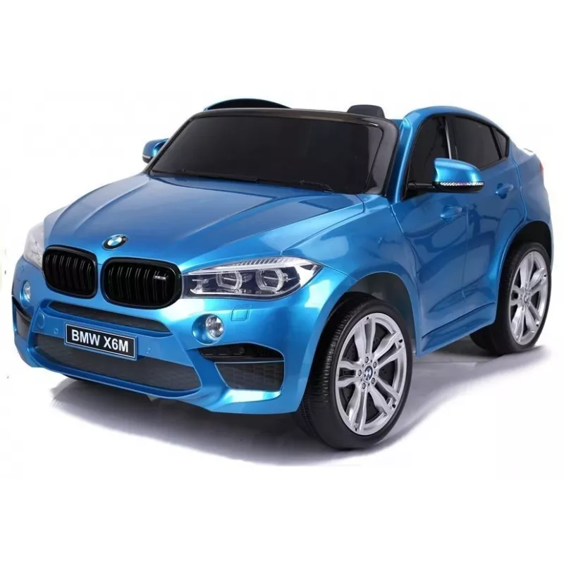 PETMEX Carro a pilhas para criança BMW X6M azul lacado