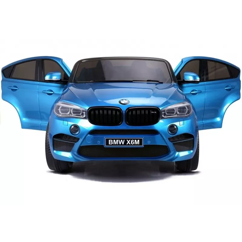 PETMEX Carro a pilhas para criança BMW X6M azul lacado