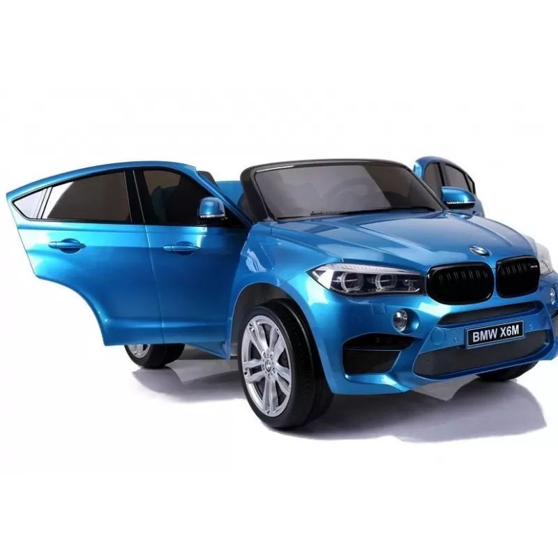 PETMEX Carro a pilhas para criança BMW X6M azul lacado