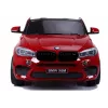 PETMEX Carro a pilhas BMW X6M SUV com luzes LED e MP3 vermelho lacado