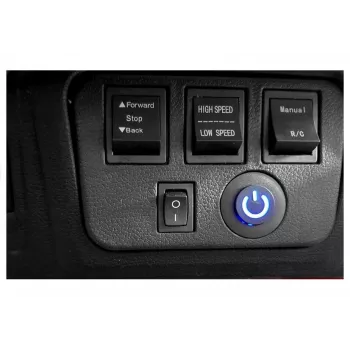 PETMEX Jeep HP012 a pilhas para criança com luzes LED e MP3, preto
