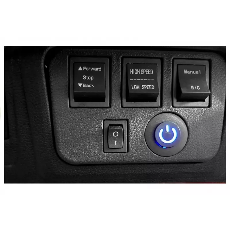 PETMEX Jeep HP012 a pilhas para criança com luzes LED e MP3, preto