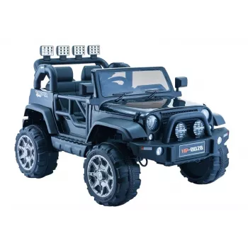 PETMEX Jeep HP012 a pilhas para criança com luzes LED e MP3, preto