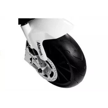 Mota infantil a bateria PETMEX BMW S1000RR preta com três rodas
