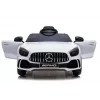 PETMEX Mercedes-AMG GTR carro elétrico infantil 12V para conduzir - branco