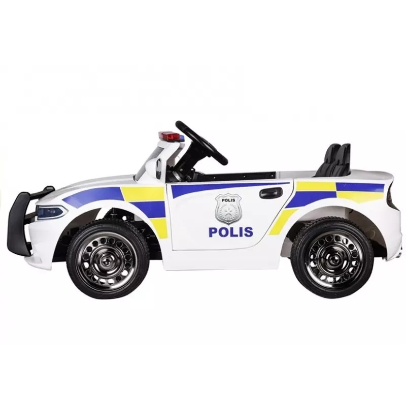 PETMEX Carro de polícia a pilhas para criança branco