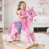 Cavalo de balanço PETMEX Rosa 74cm 2255