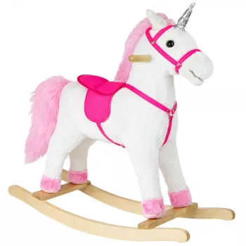 Cavalo de balanço PETMEX Unicórnio Branco 74cm 2252