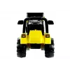 Escavadora trator elétrico para criança PETMEX ZP1005 com pá móvel, Amarelo