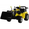 Escavadora trator elétrico para criança PETMEX ZP1005 com pá móvel, Amarelo