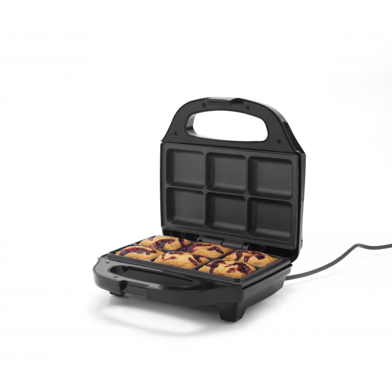 Petra PT5921DEKF Cake Maker – 7 minibolos/cupcakes/donuts, 700W, antiaderente, preto