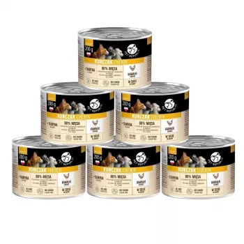 PETREPUBLIC Adult Pedaços de Frango em Molho comida húmida para gatos – 10 x 200g
