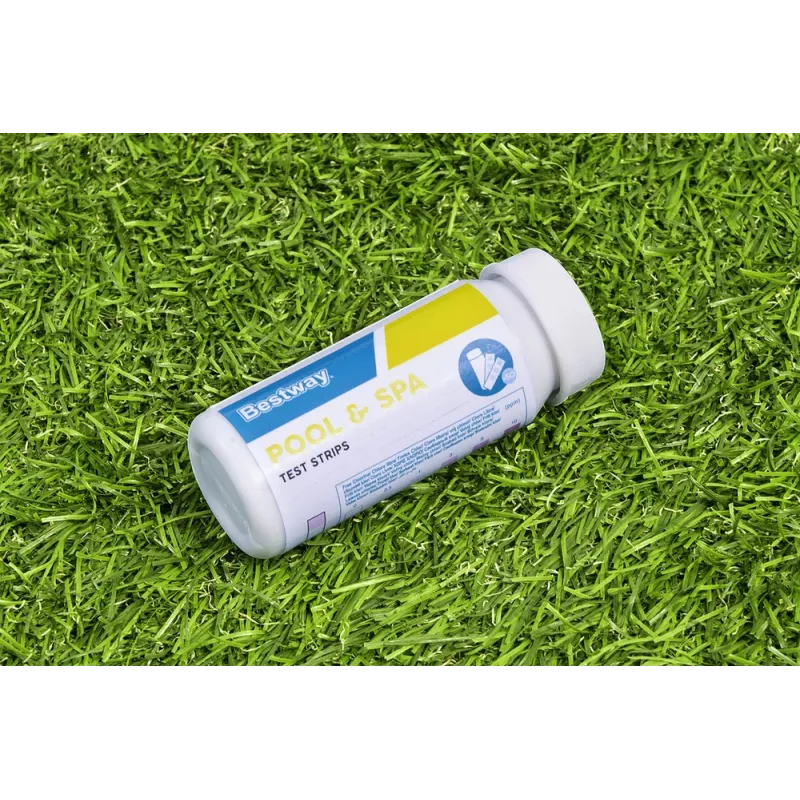 Testador de Piscina PH Bestway 58142 - 50 tiras de teste de água para cloro livre, pH, alcalinidade total