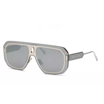 Óculos de sol de homem PHILIPP PLEIN MAN SPP050-99579X preto acetato lente cinzenta 57mm