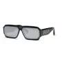Óculos de sol PHILIPP PLEIN MAN SPP150-670703 retangulares, armação preta, lentes cinzentas, 67/11/145 mm