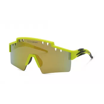 Óculos de sol de homem PHILIPP PLEIN MAN SSP001-991KCX oversized shield preto cinzento UV400