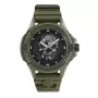 Philipp Plein relógio automático esqueletizado de homem PWUBA0423 44mm silicone preto