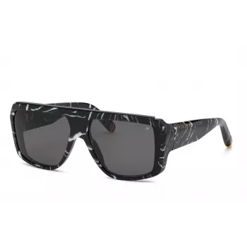 PHILIPP PLEIN Óculos de sol de homem SPP074640Z212 Pilot Preto/Cinzento 64/15/145 mm