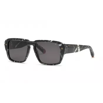 Óculos de sol Philipp Plein para homem SPP081-550Z21 preto/cinzento 55/17/145 mm