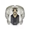 Philipp Plein relógio de homem PWPMA0324 43mm mostrador esqueleto preto bracelete de silicone