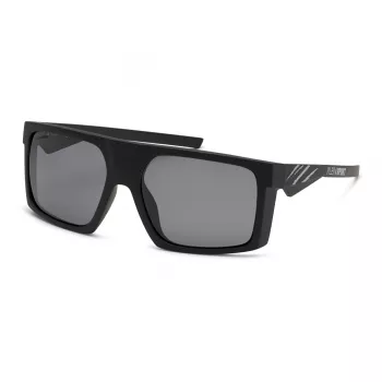 Óculos de sol PHILIPP PLEIN SPORT para homem SSP009-58U28P - Armação retangular de aro completo, lentes cinzentas, proteção UV400