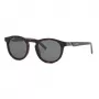 Philipp Plein Sport óculos de sol de homem SSP035-520722 armação retangular de acetato preta lentes cinzentas 52 mm