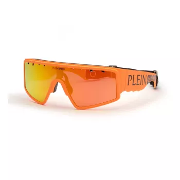 Óculos de sol de homem PHILIPP PLEIN SPORT SSP007-99B55A - armação preta, lentes cinzentas, UV400