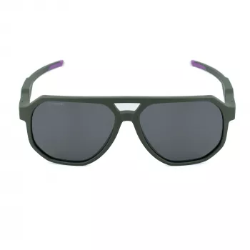 PHILIPP PLEIN SPORT SSP014-61J97P Óculos de Sol de Homem - Armação Preta, Lentes Cinzentas Polarizadas, 61/15/135 mm