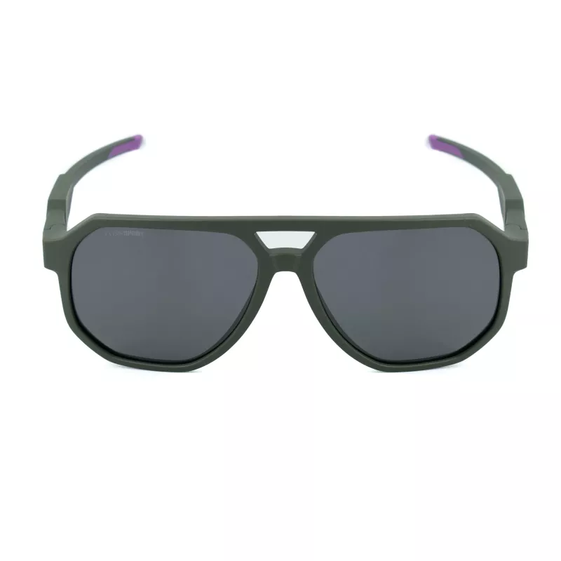 PHILIPP PLEIN SPORT SSP014-61J97P Óculos de Sol de Homem - Armação Preta, Lentes Cinzentas Polarizadas, 61/15/135 mm