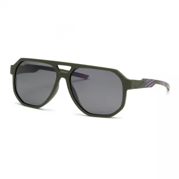 PHILIPP PLEIN SPORT SSP014-61J97P Óculos de Sol de Homem - Armação Preta, Lentes Cinzentas Polarizadas, 61/15/135 mm