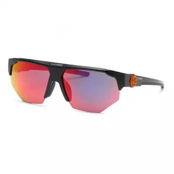PHILIPP PLEIN SPORT SSP015-62Z42R Óculos de sol de homem, armação preta, lentes espelhadas cinzentas, 62/13/135 mm