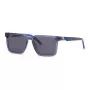 Óculos de sol retangulares de homem Philipp Plein Sport SSP034-5604AL - armação preta lentes cinzentas 56/18/145 mm