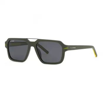 Óculos de sol Philipp Plein Sport SSP036-57NVNP homem retangulares navy azul smoke grey 57/17/150 mm