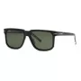 Philipp Plein Sport SSP037-59700P Óculos de Sol Polarizados de Homem, Armação Preta, Lentes Cinzentas, 59/16/150 mm