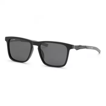 Óculos de sol de homem PHILIPP PLEIN SPORT SSP038-57700P polarizados, armação preta, lentes cinzentas, 57/18/145 mm