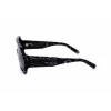 Óculos de sol de homem Philipp Plein SPP047-0Z21 armação preta lentes cinzentas 99mm