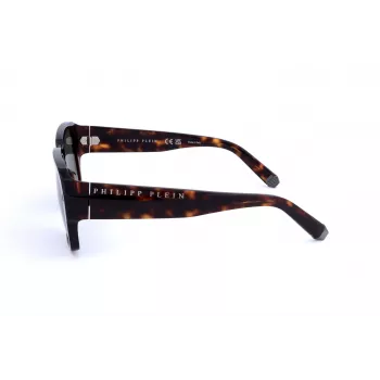 PHILIPP PLEIN SPP081-550722 Óculos de sol de homem acetato preto lentes cinzentas 55/17/145 mm