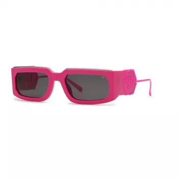 Philipp Plein SPP119M5807BE Óculos de sol quadrados unissexo preto/cinzento 58/21/135 mm