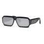 PHILIPP PLEIN SPP150-670700 Óculos de sol de homem, armação de acetato preta, lentes cinzento-escuro, 67/11/145 mm